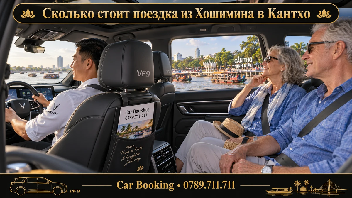 Сколько стоит поездка из Хошимина в Кантхо — иллюстрация Car Booking