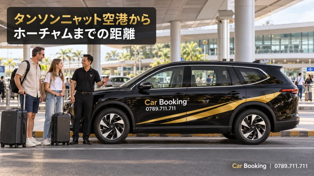 タンソンニャット空港からホーチャムまでの距離
