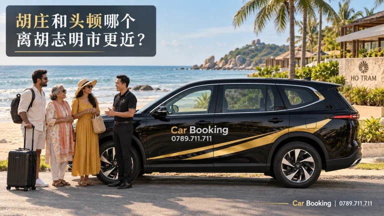 标有“胡庄和头顿”标题的示意图，展示Car Booking车辆和乘客。