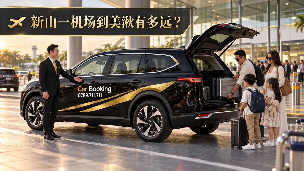 Car Booking司机在新山一机场为旅客装载行李