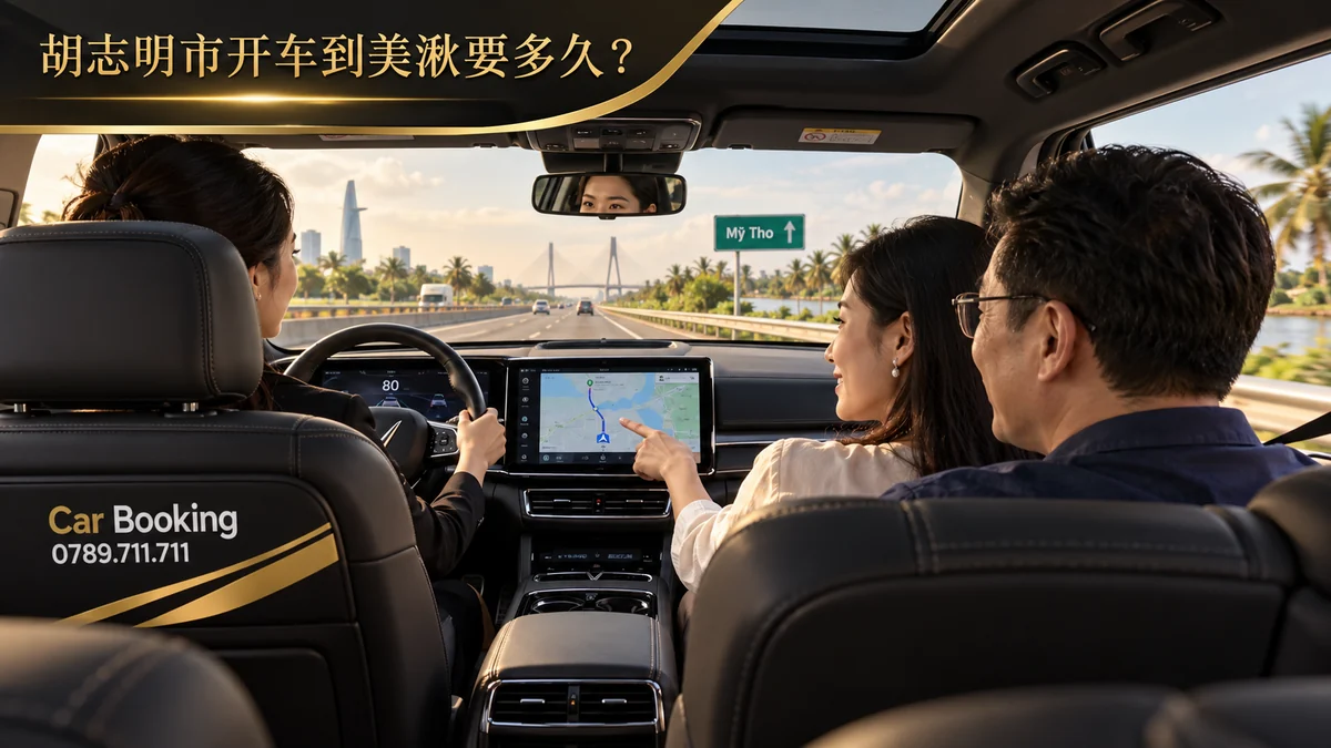 Car Booking车内的左侧驾驶员与前往美湫的乘客