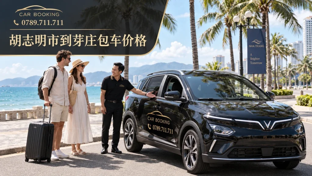 胡志明市到芽庄包车价格:文章标题设计,Car Booking车辆与旅客示意图