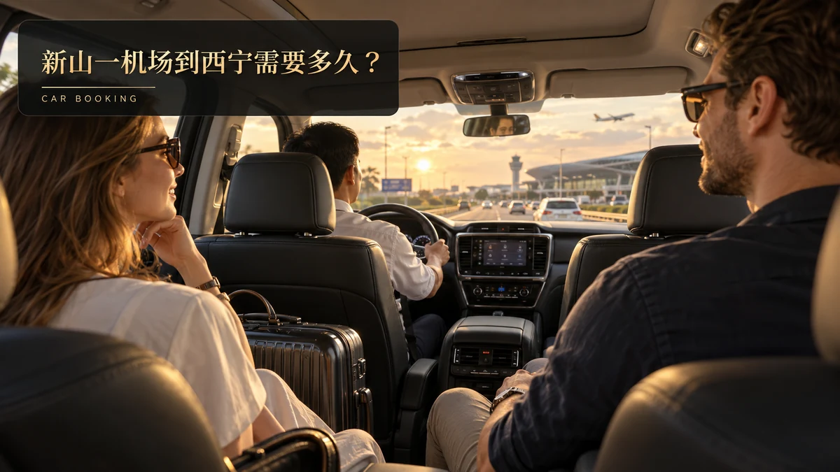 新山一机场到西宁需要多久：前往西宁的车内与旅客示意图