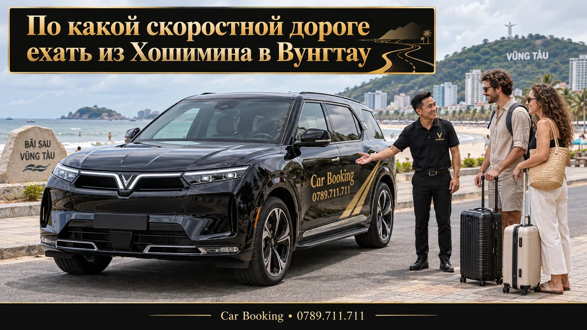 По какой скоростной дороге ехать из Хошимина в Вунгтау — иллюстрация Car Booking