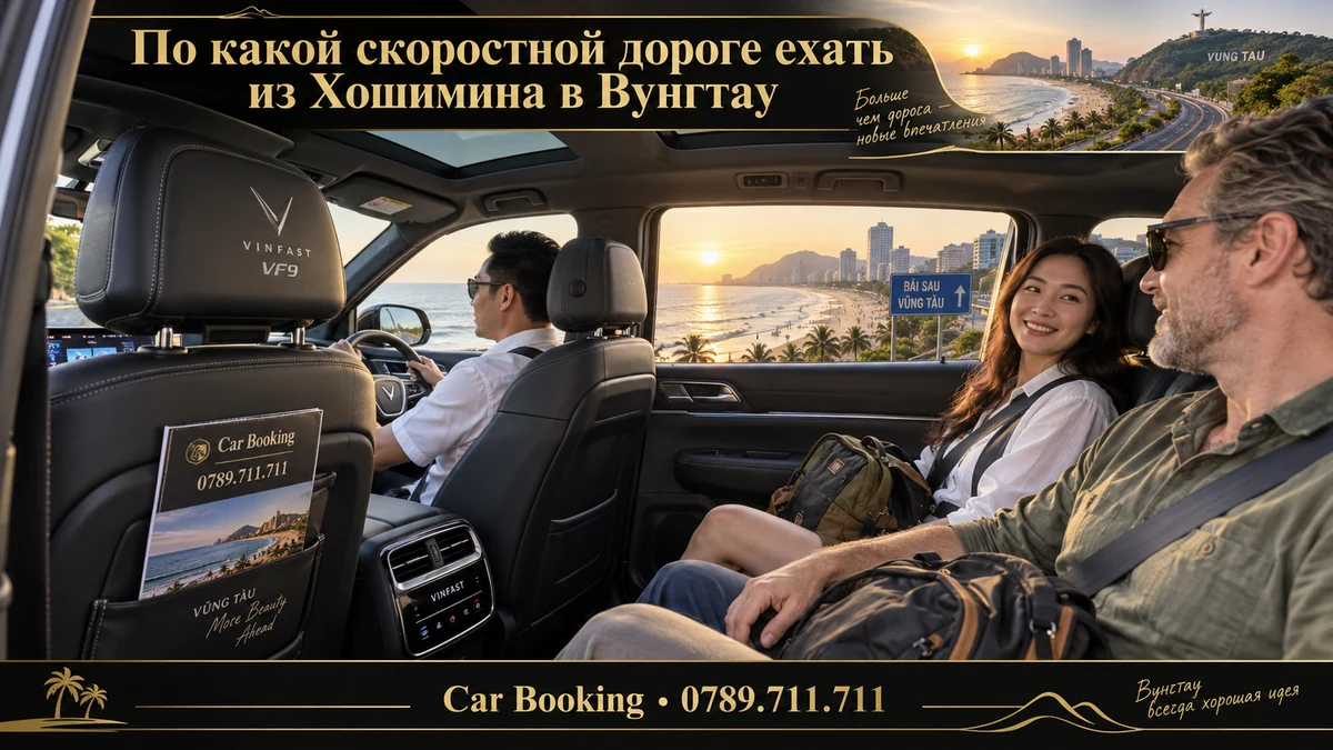 По какой скоростной дороге ехать из Хошимина в Вунгтау — иллюстрация Car Booking