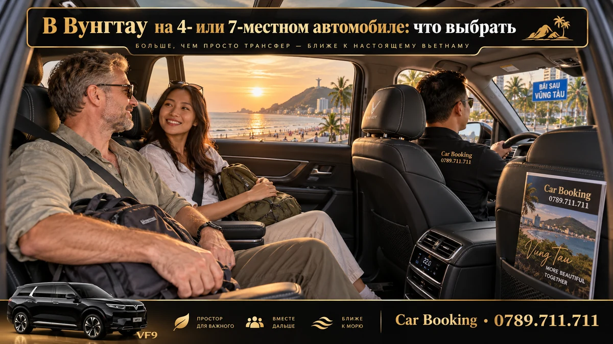 В Вунгтау на 4- или 7-местном автомобиле: что выбрать — иллюстрация Car Booking