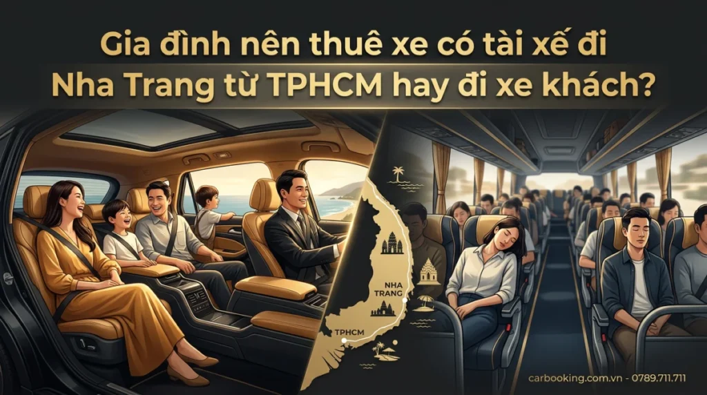 Gia đình nên thuê xe có tài xế đi Nha Trang từ TPHCM hay đi xe khách?