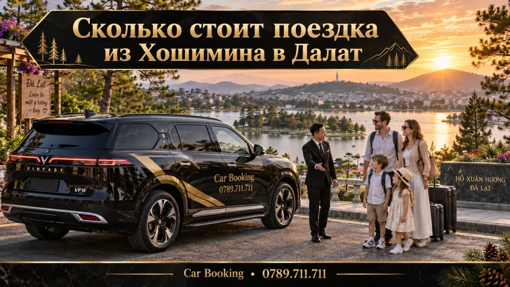 Сколько стоит поездка из Хошимина в Далат — иллюстрация Car Booking