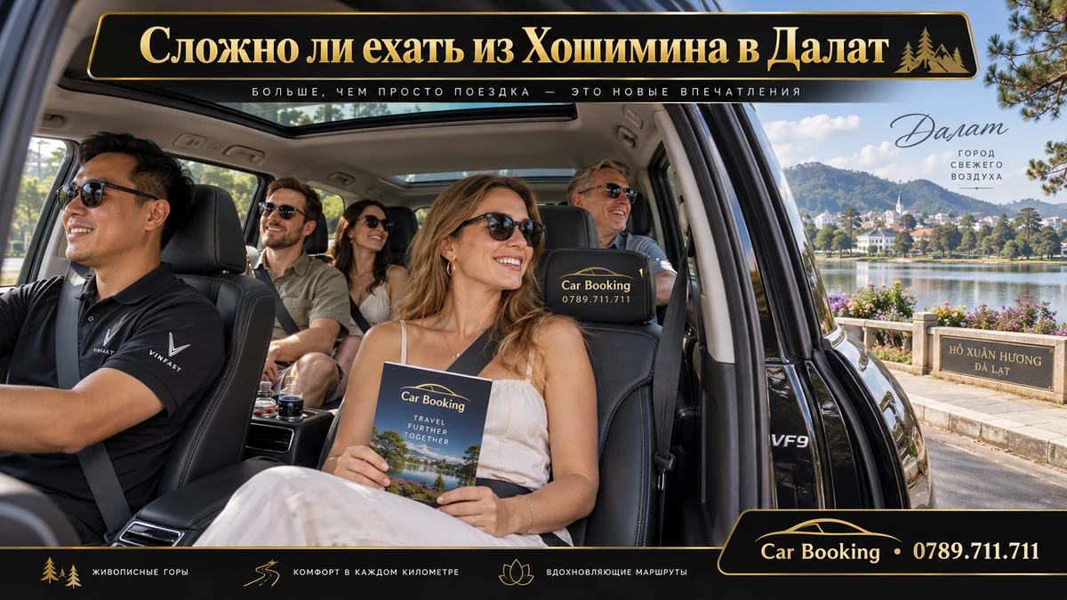 Сложно ли ехать из Хошимина в Далат — иллюстрация Car Booking