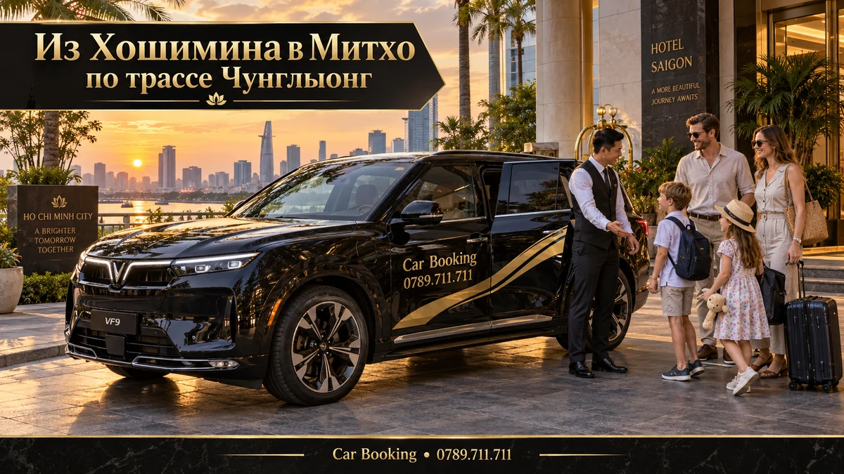 Из Хошимина в Митхо по трассе Чунглыонг — иллюстрация Car Booking