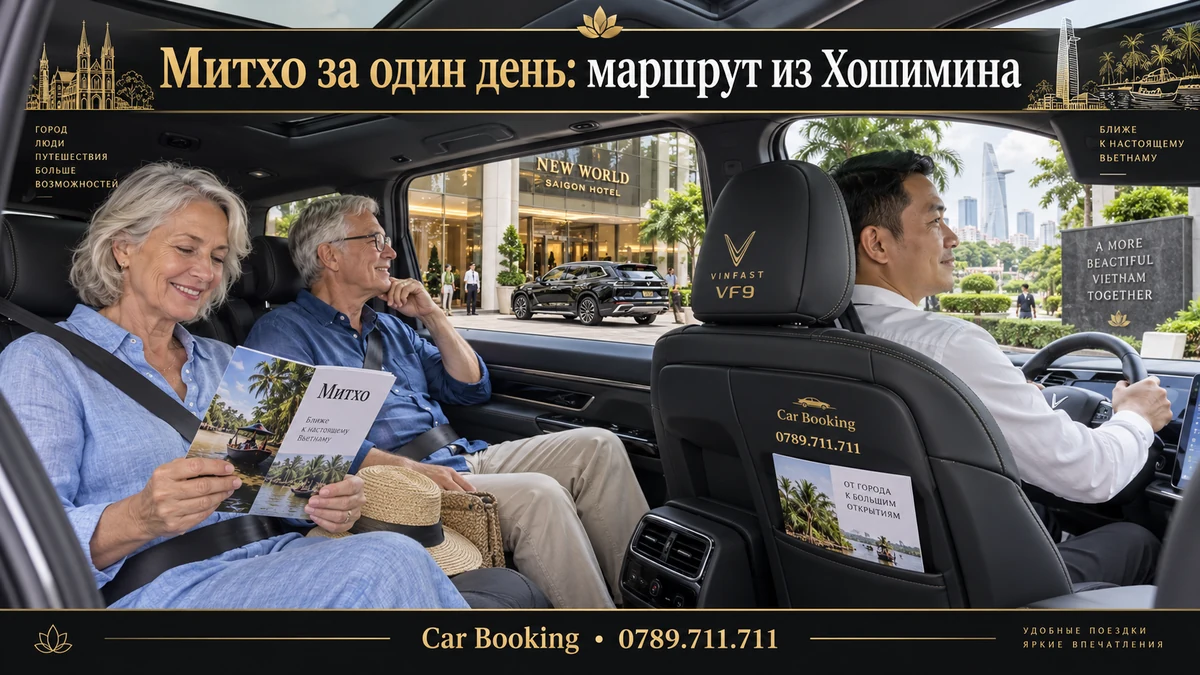 Митхо за один день: маршрут из Хошимина — иллюстрация Car Booking