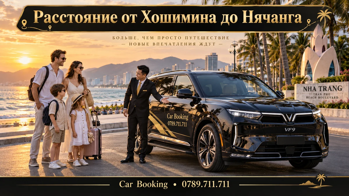 Расстояние от Хошимина до Нячанга — иллюстрация Car Booking