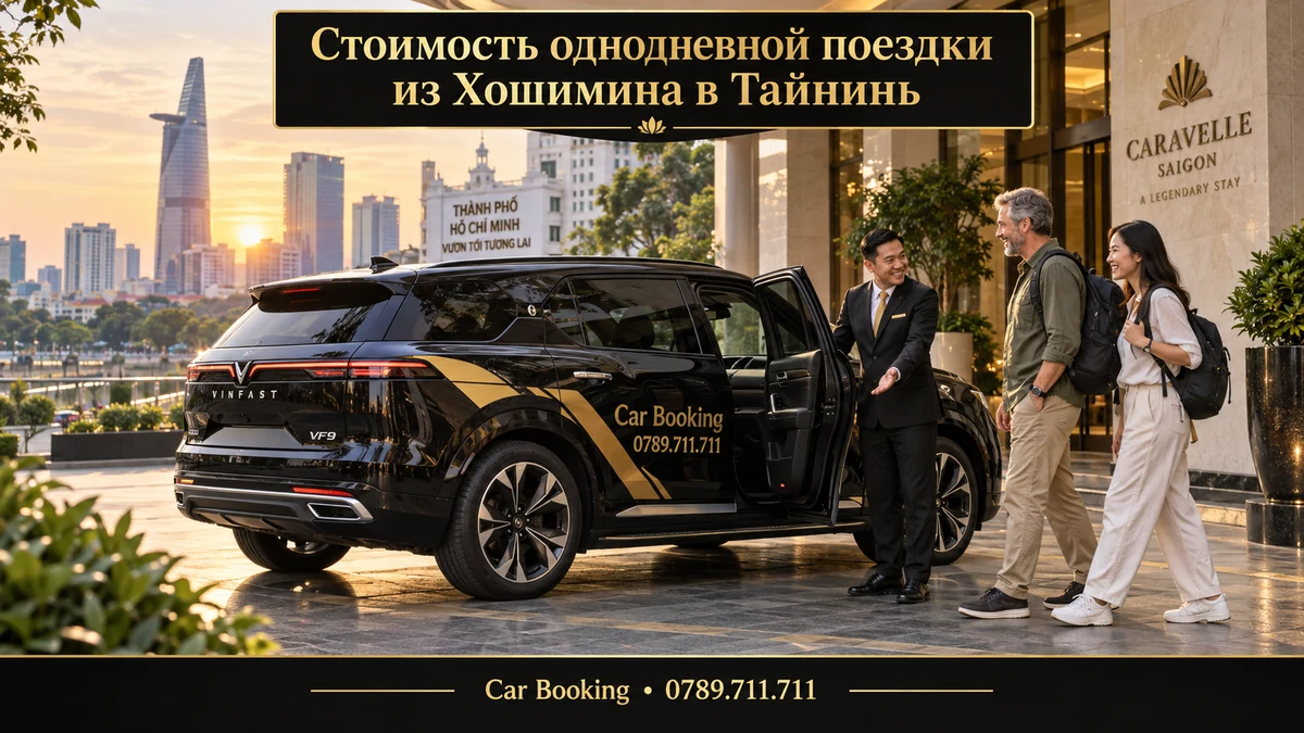 Стоимость однодневной поездки из Хошимина в Тайнинь — иллюстрация Car Booking