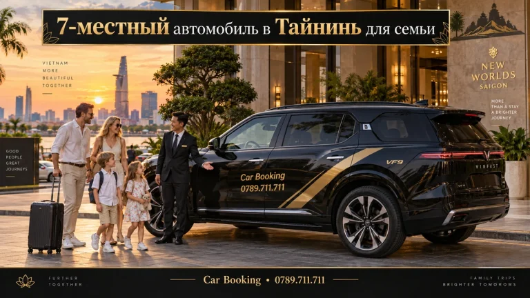 7-местный автомобиль в Тайнинь для семьи — иллюстрация Car Booking