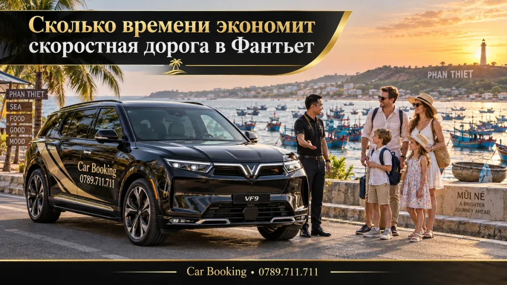 Сколько времени экономит скоростная дорога в Фантьет — иллюстрация Car Booking