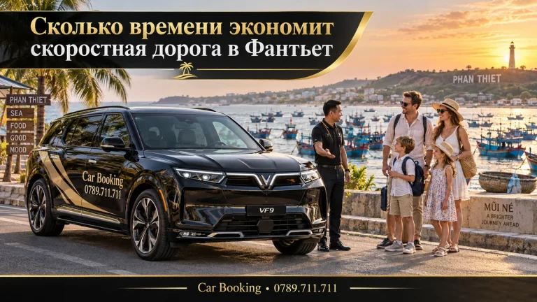 Сколько времени экономит скоростная дорога в Фантьет — иллюстрация Car Booking
