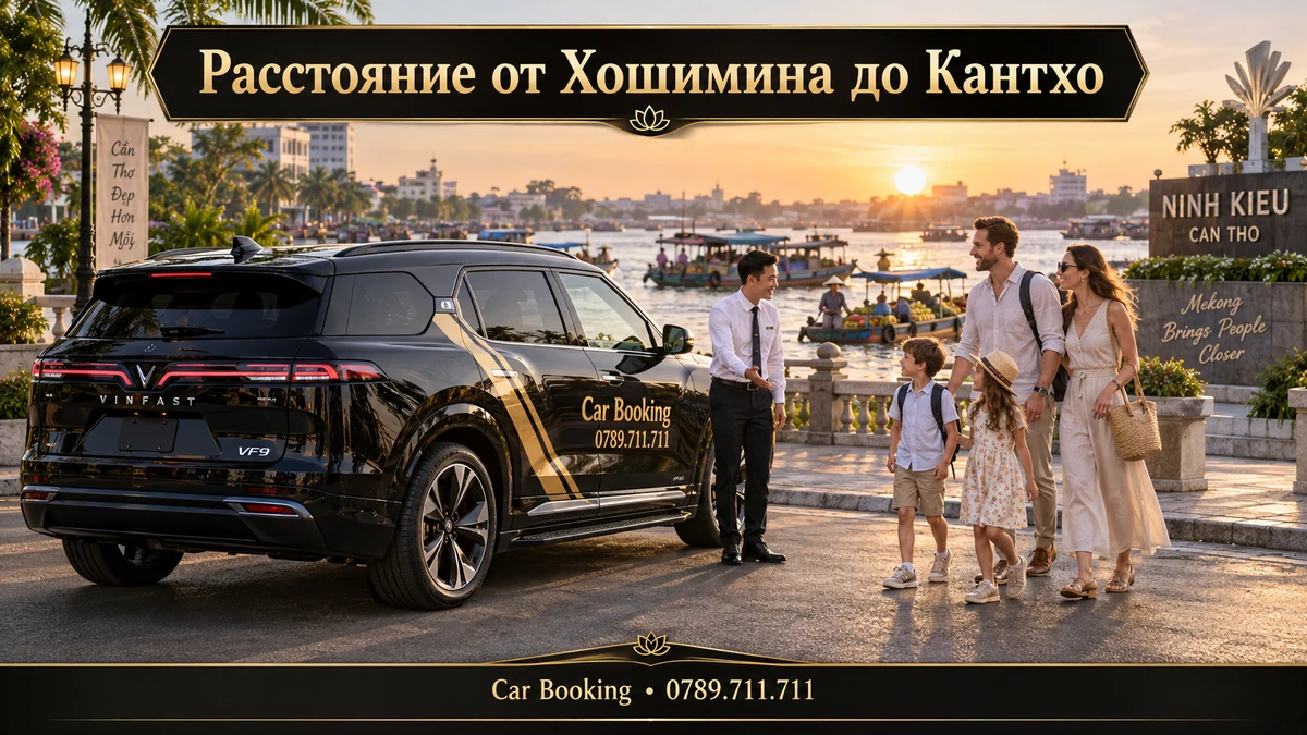 Расстояние от Хошимина до Кантхо — иллюстрация Car Booking