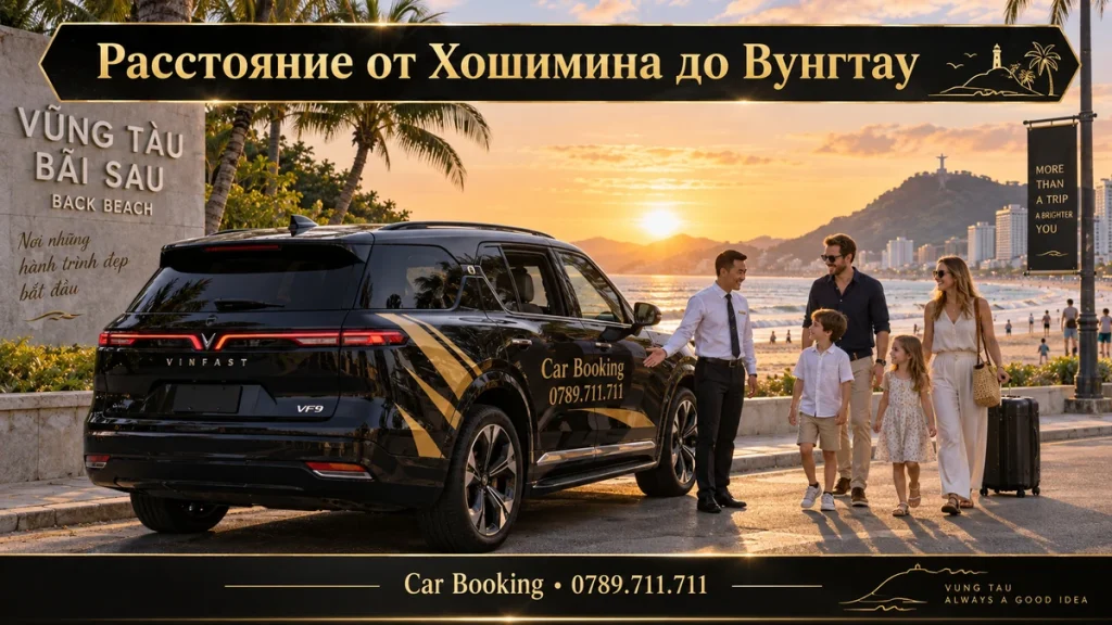 Расстояние от Хошимина до Вунгтау — иллюстрация Car Booking