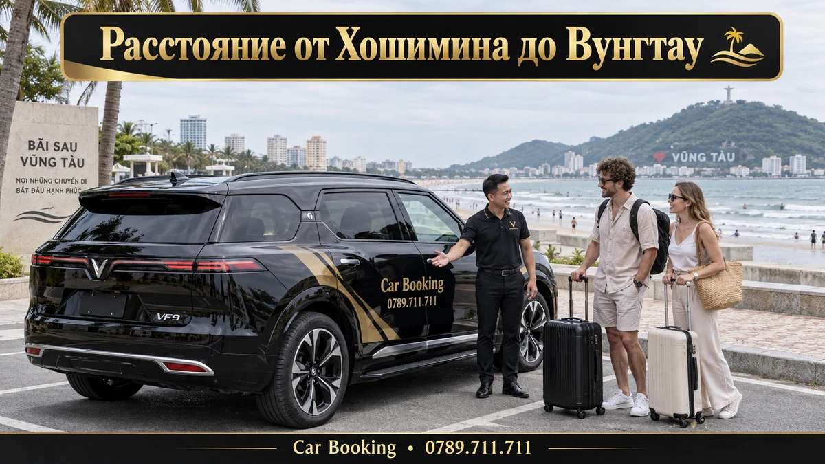 Расстояние от Хошимина до Вунгтау — иллюстрация Car Booking