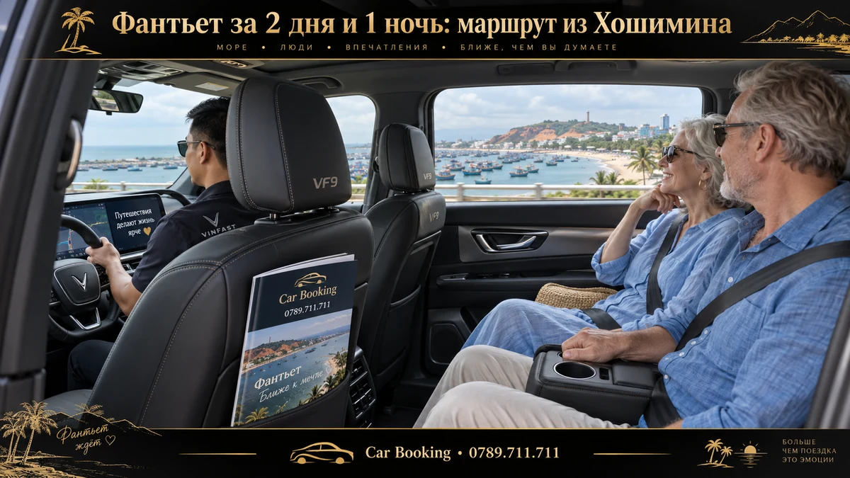 Фантьет за 2 дня и 1 ночь: маршрут из Хошимина — иллюстрация Car Booking