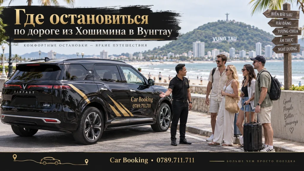 Где остановиться по дороге из Хошимина в Вунгтау — иллюстрация Car Booking