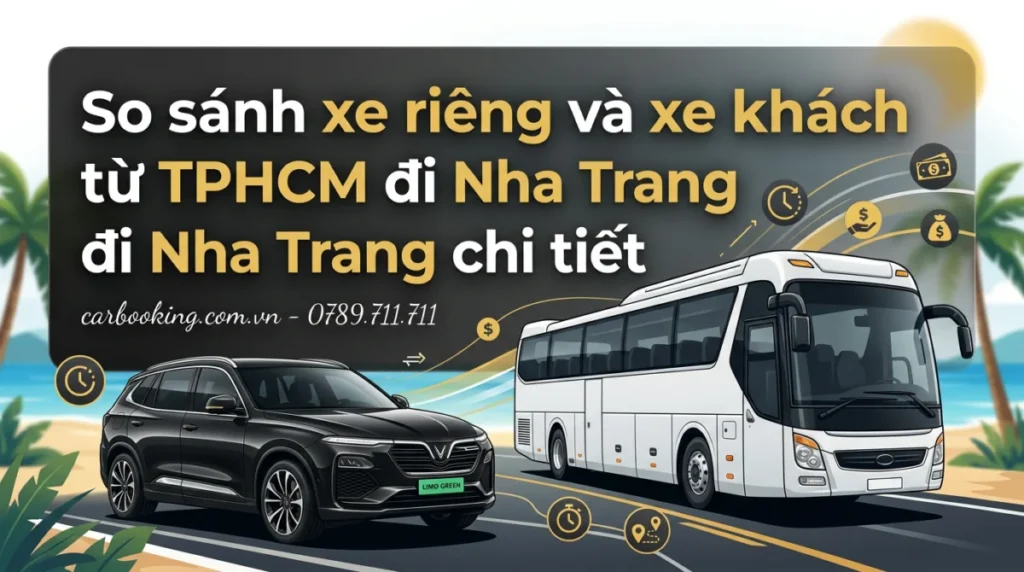 So sánh xe riêng và xe khách từ TPHCM đi Nha Trang chi tiết