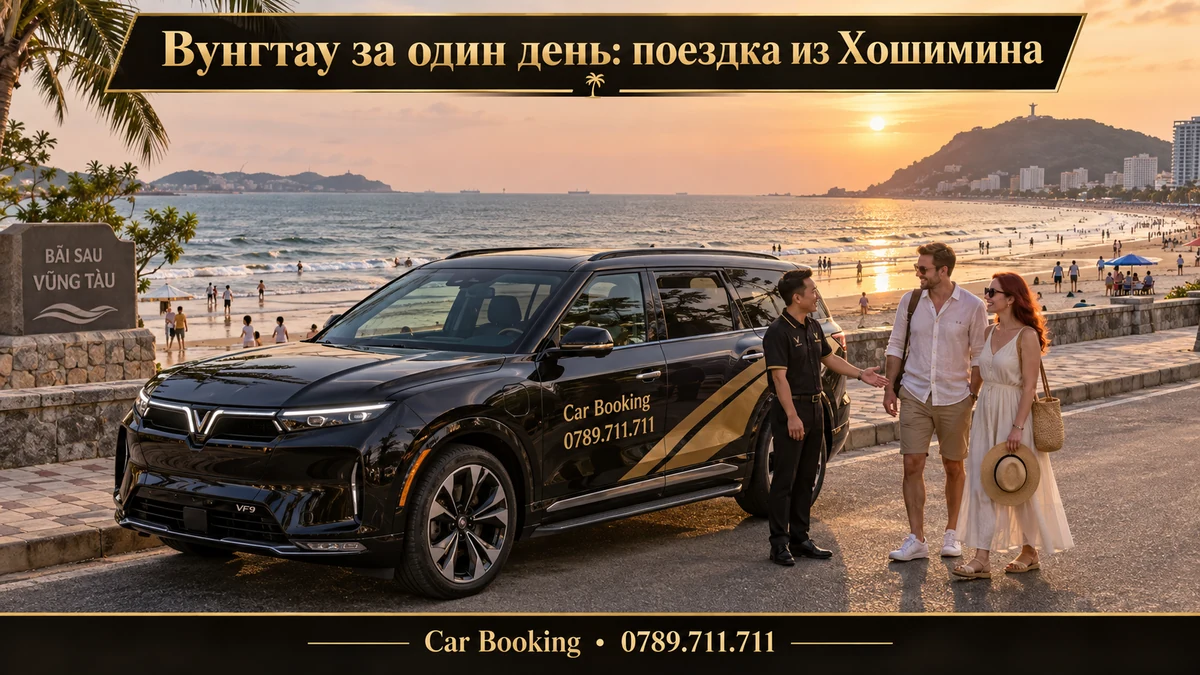 Вунгтау за один день: поездка из Хошимина — иллюстрация Car Booking