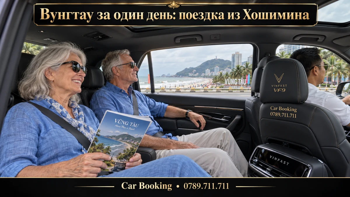 Вунгтау за один день: поездка из Хошимина — иллюстрация Car Booking