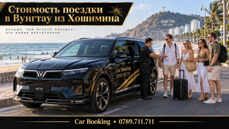 Стоимость поездки в Вунгтау из Хошимина — иллюстрация Car Booking