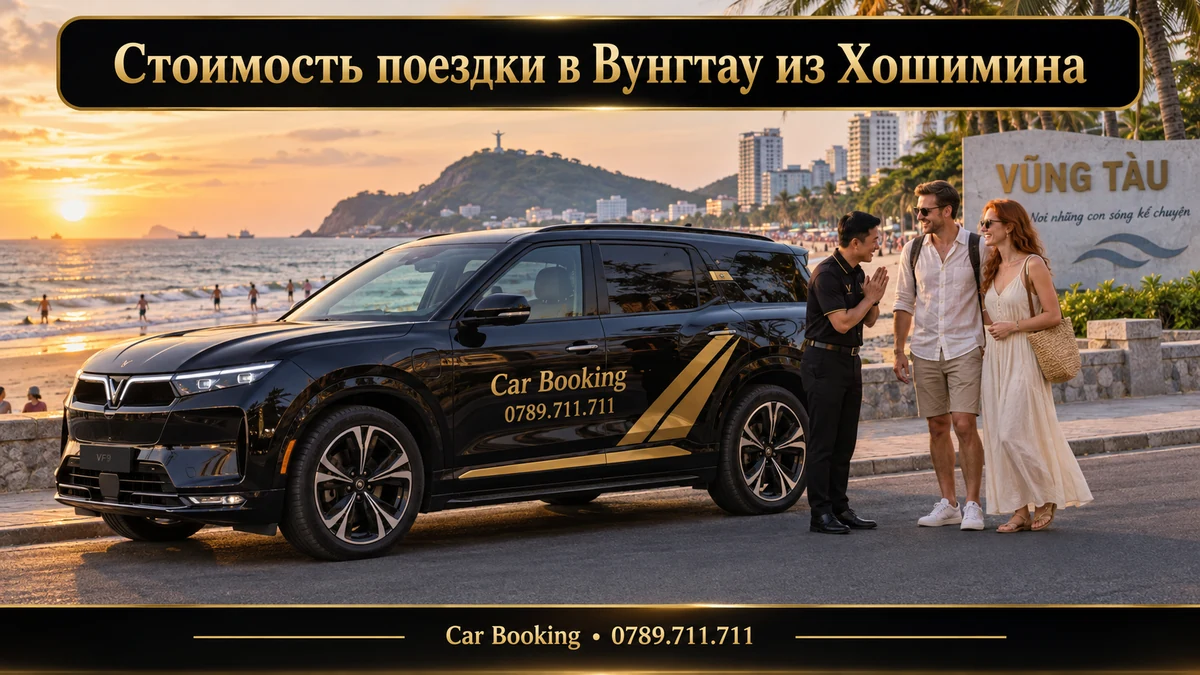 Стоимость поездки в Вунгтау из Хошимина — иллюстрация Car Booking